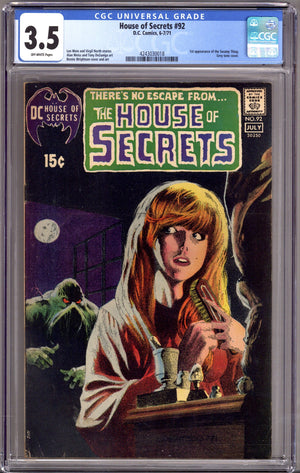House of Secrets Vol 1 92 CGC 3.5 (VG-) (1971)