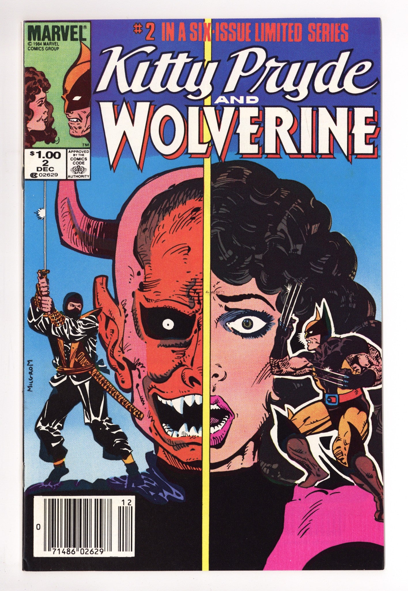 Kitty Pryde and Wolverine 2 NM- (9.2) (1984) Canadian Price Variant 