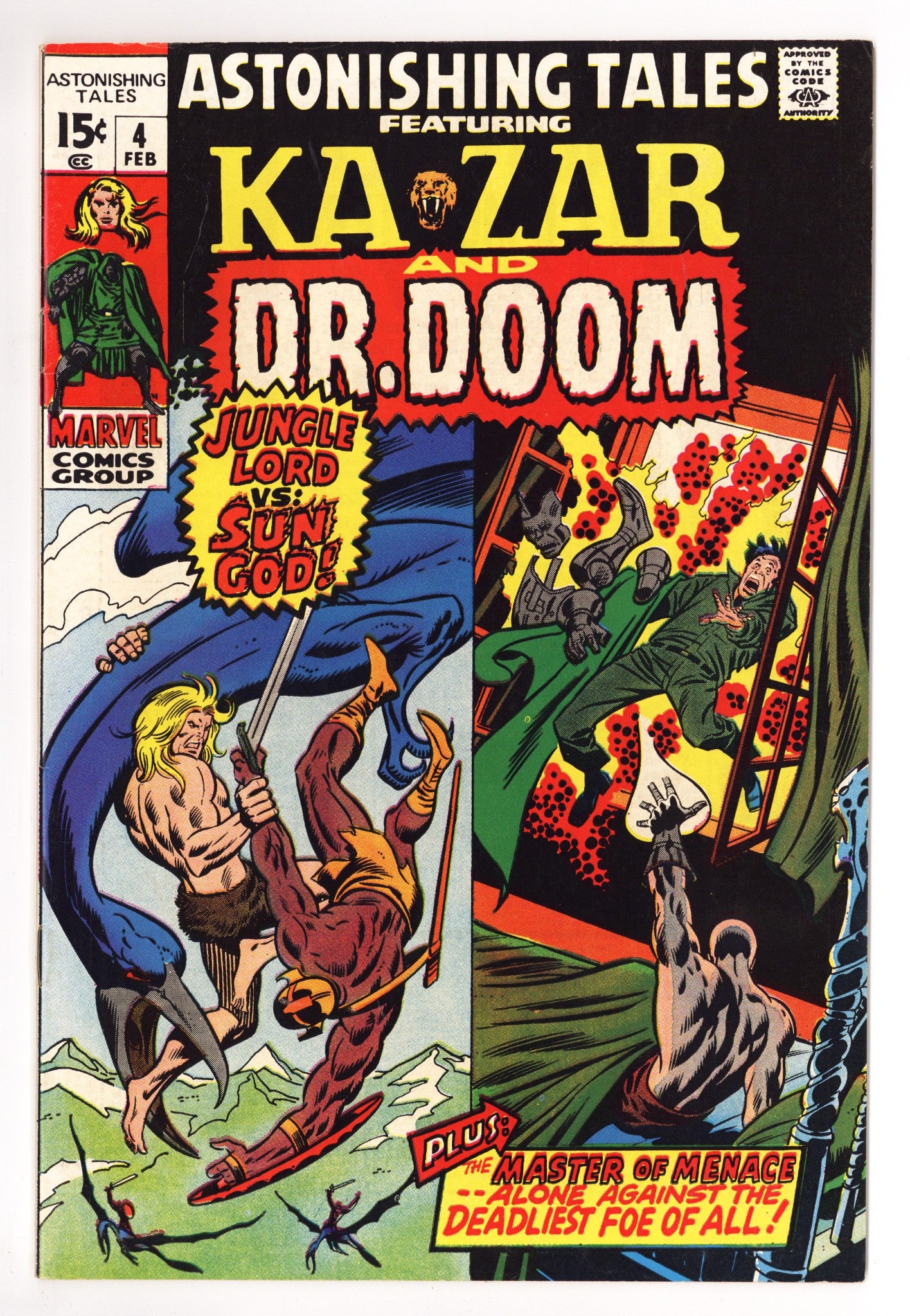 Astonishing Tales Vol 1 4 VF (8.0) (1971) 