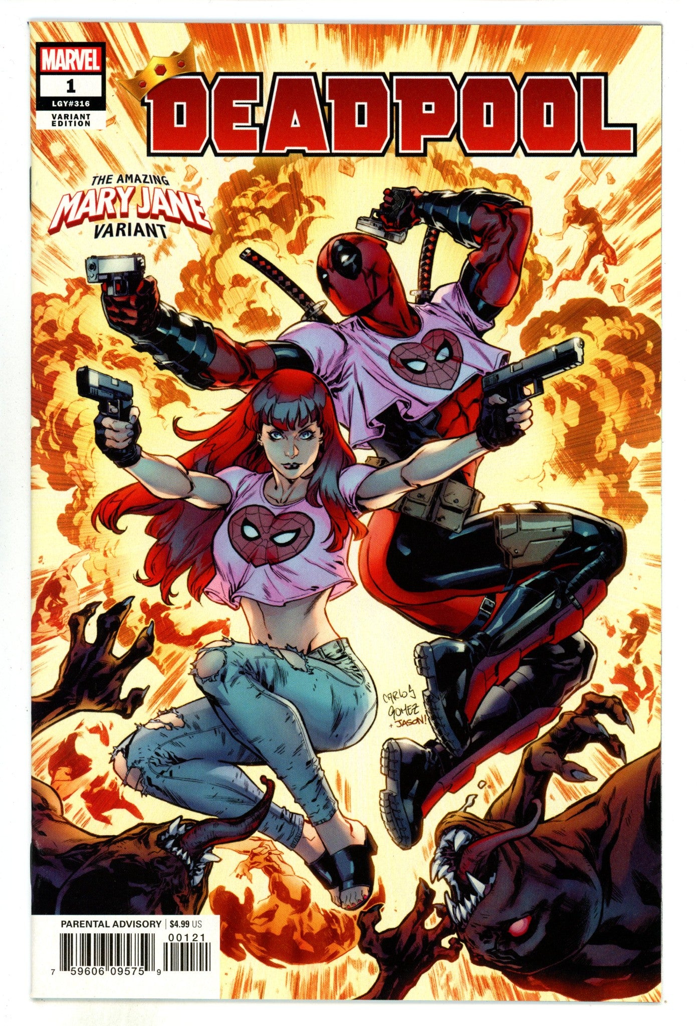 Deadpool Vol 7 1 (316)  High Grade  (2020) Gomez  Variant  