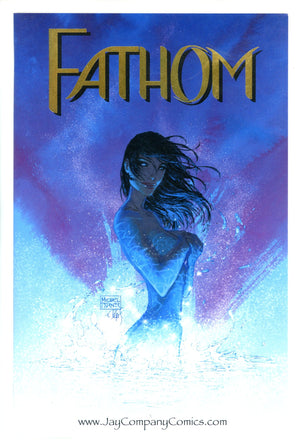 Fathom Swimsuit Special 1 NM- (9.2) 1/500 (1999) Turner Gold Foil Exclusive Variant