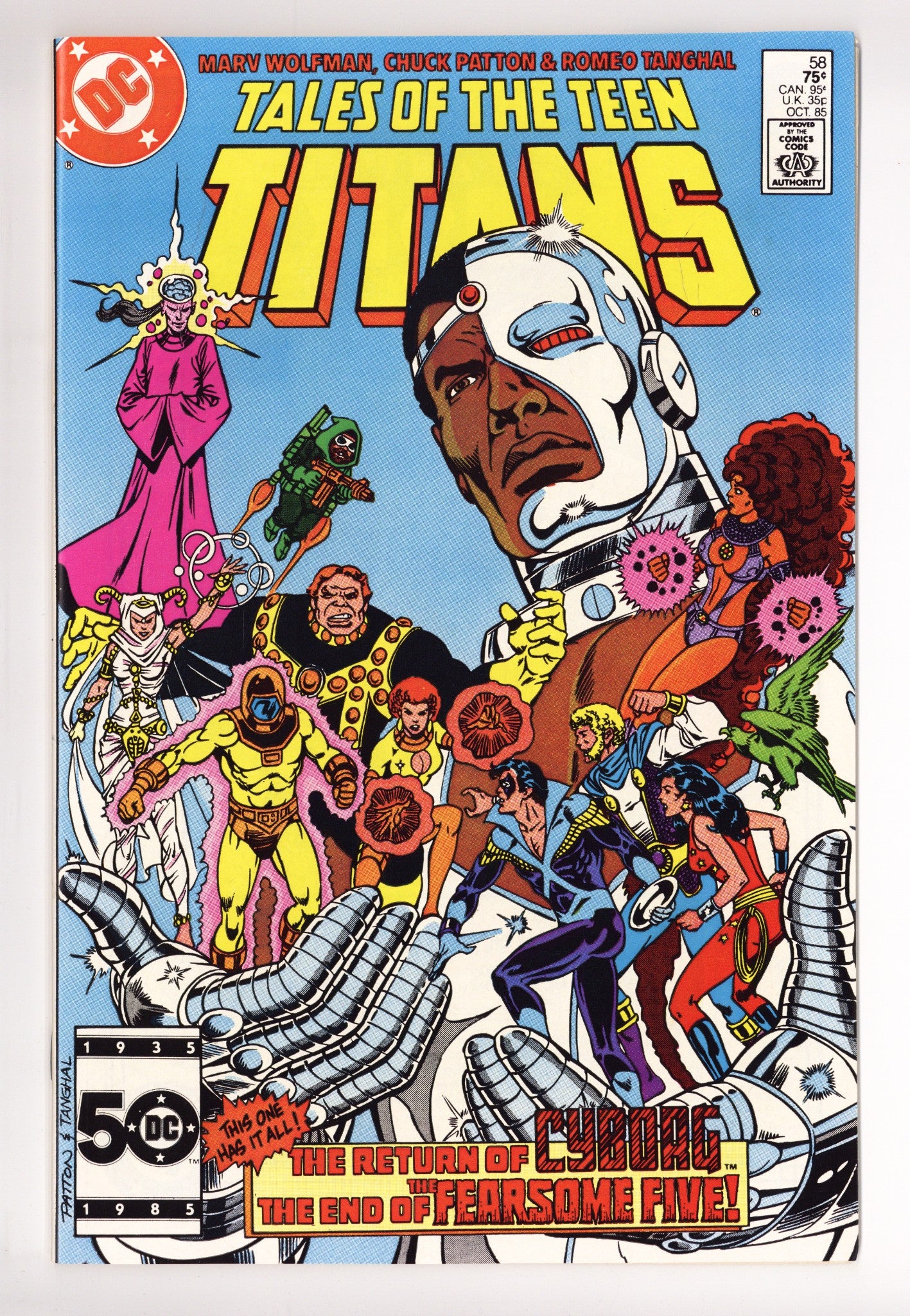 Tales of the Teen Titans 58 High Grade (1985) 