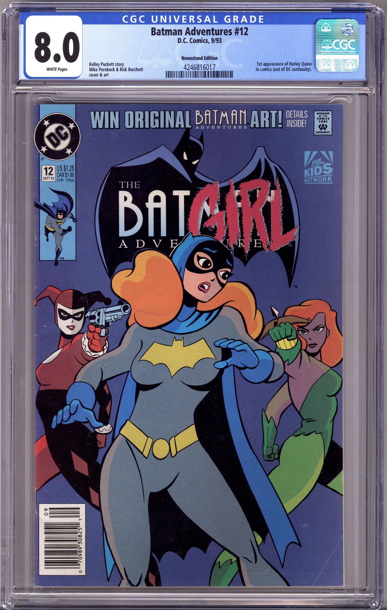 The Batman Adventures Vol 1 12 CGC 8.0 (VF) (1993) Newsstand 
