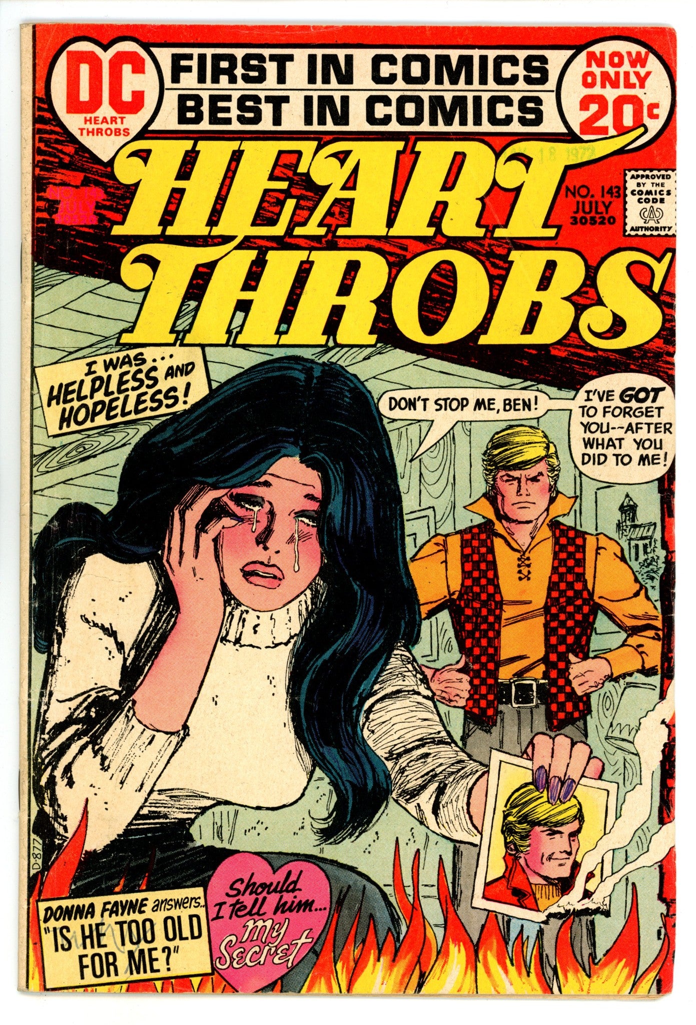 Heart Throbs 143 VG (4.0) (1972) 