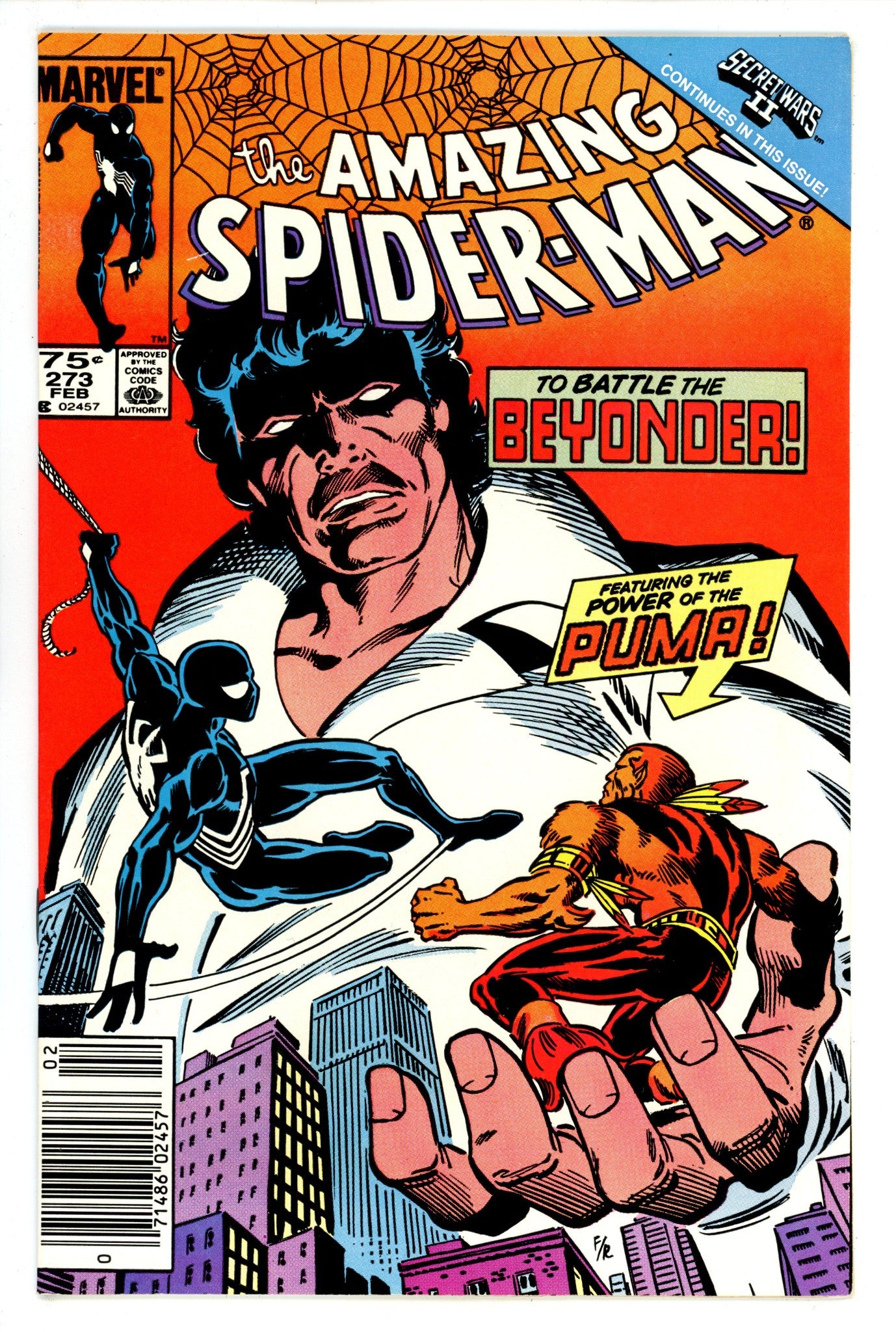 The Amazing Spider-Man Vol 1 273 VF+ (8.5) (1986) Newsstand 