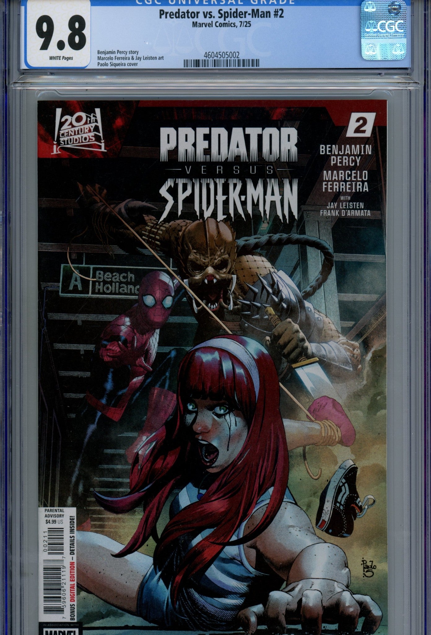 Predator vs. Spider-Man 2 CGC 9.8 (NM/M) (2025) 