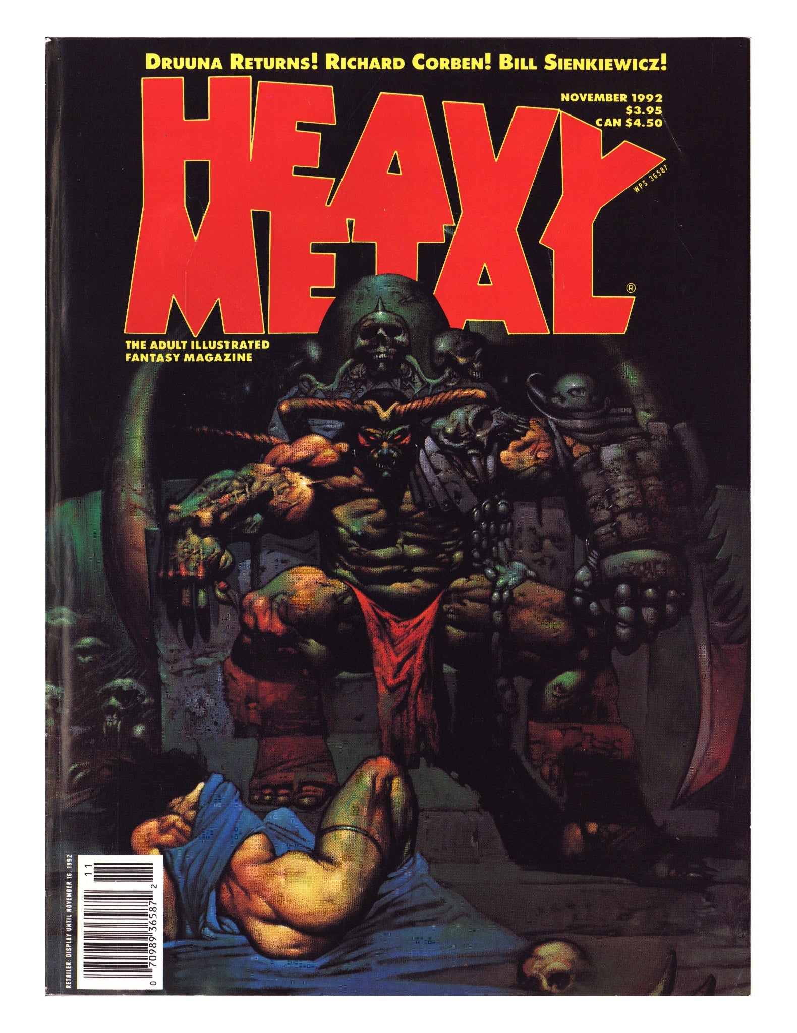 Heavy Metal Magazine Vol 17 4 Mid Grade (1992) 