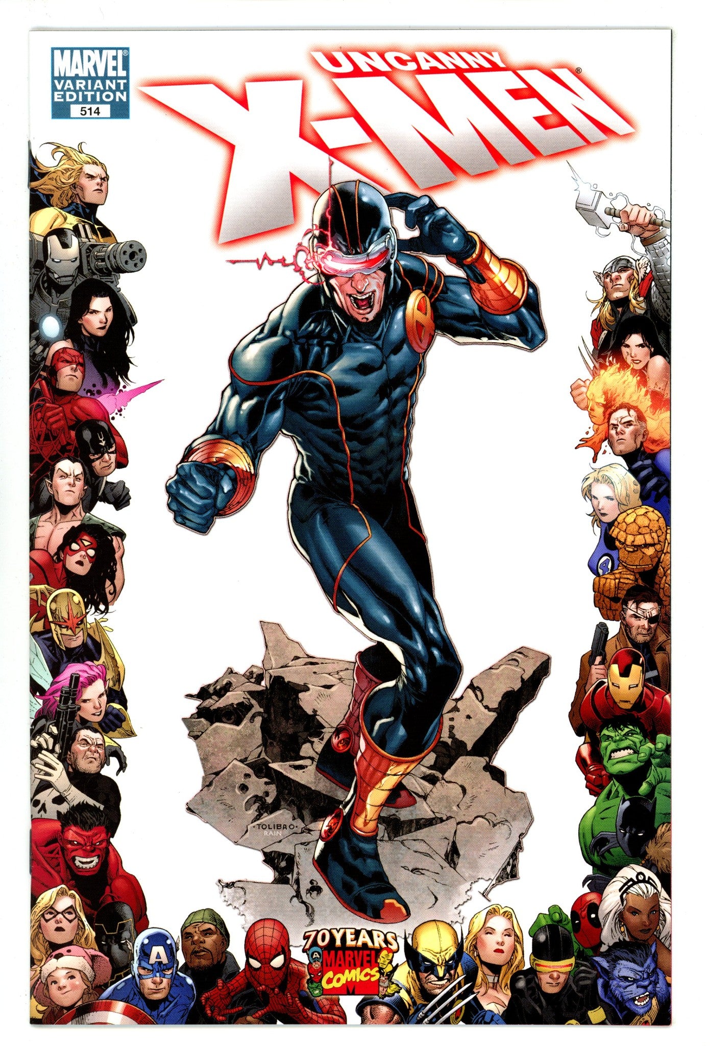 The Uncanny X-Men Vol 1 514 NM- (9.2) (2009) Tolibao Variant 