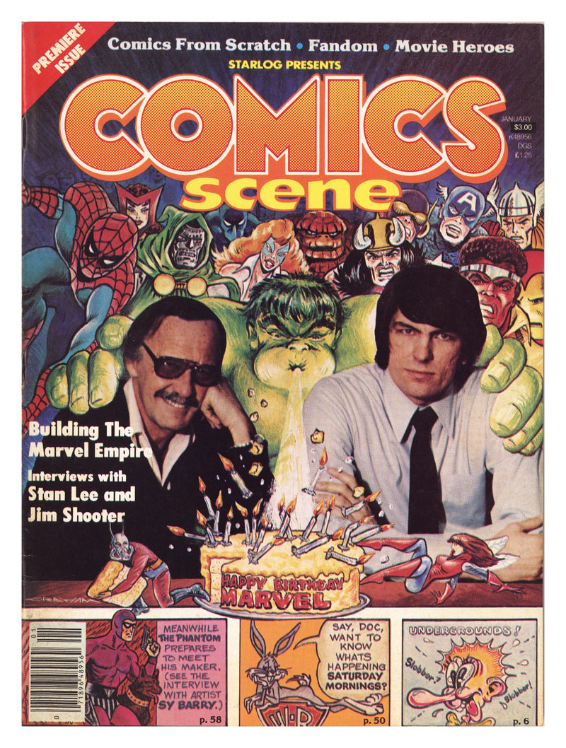 Comics Scene Vol 1 1 Mid Grade (1981) Canadian Price Variant 