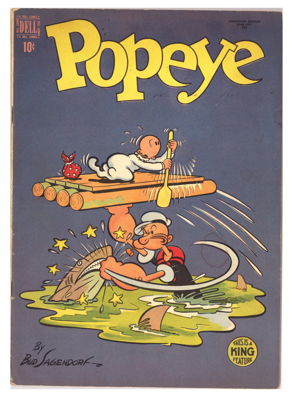 Popeye 6 VG (4.0) (1949) Canadian Edition