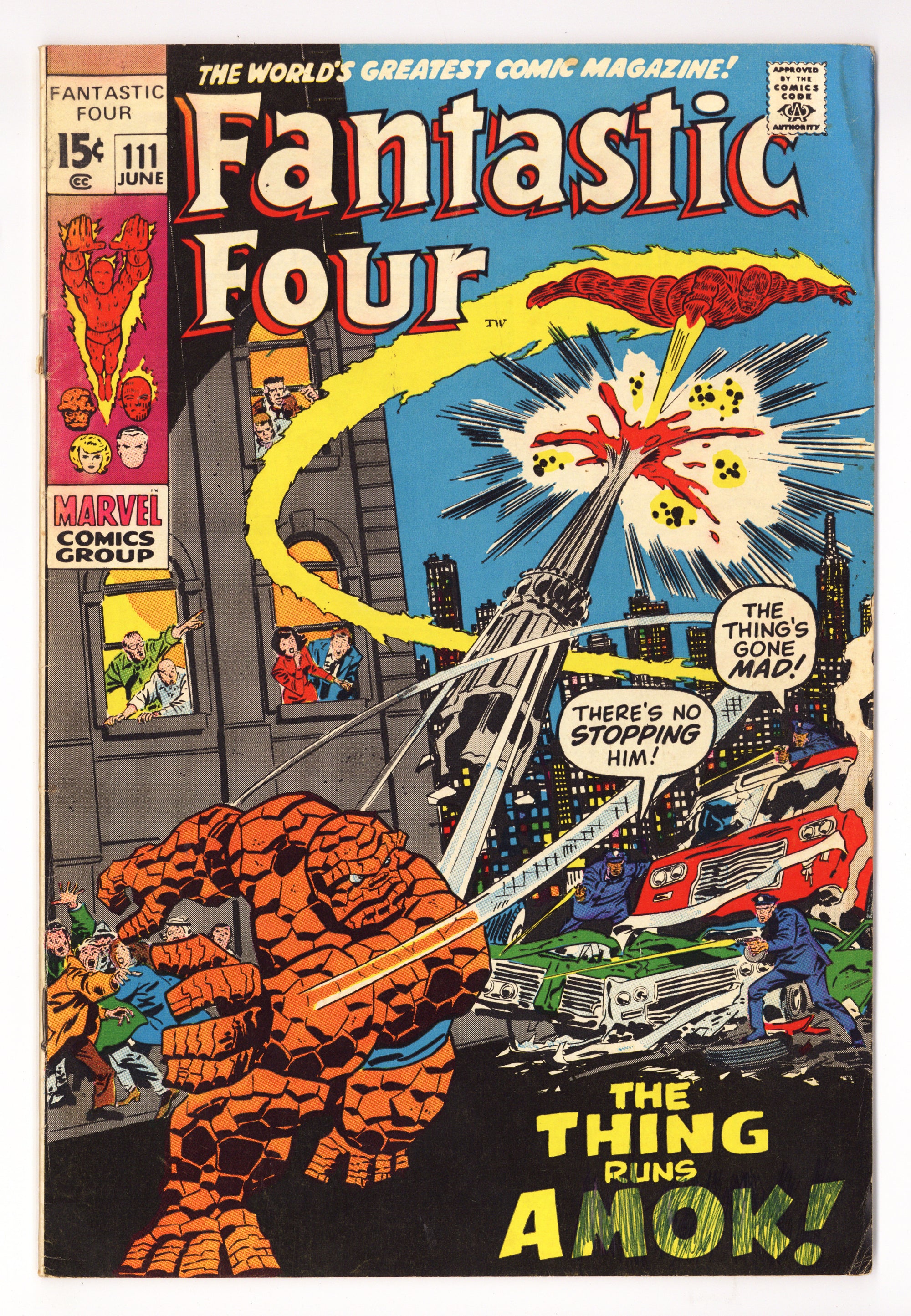 Fantastic Four Vol 1 111  VG+ (4.5)   (1971)        