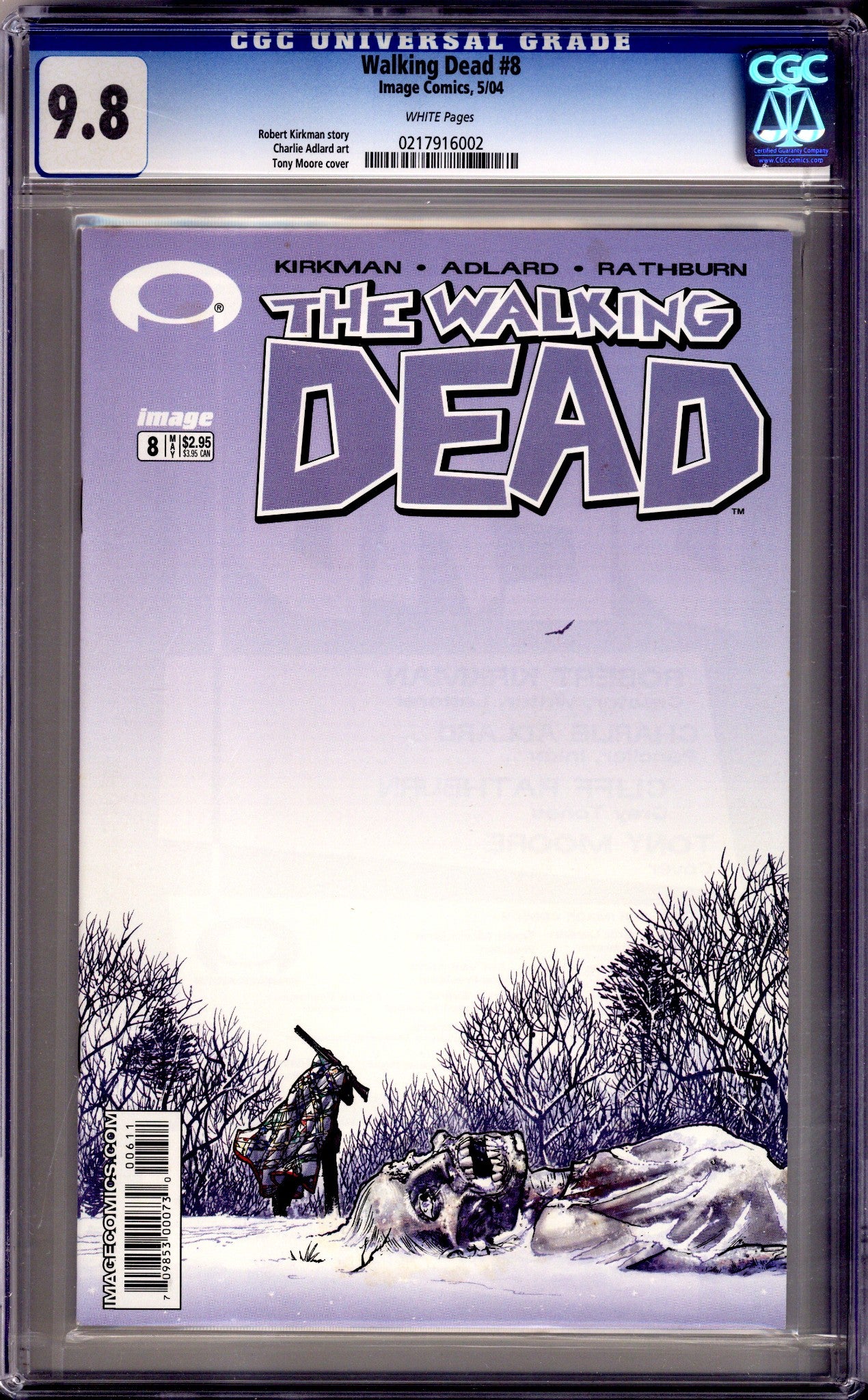 The Walking Dead 8 CGC 9.8 (NM/M) (2004) 