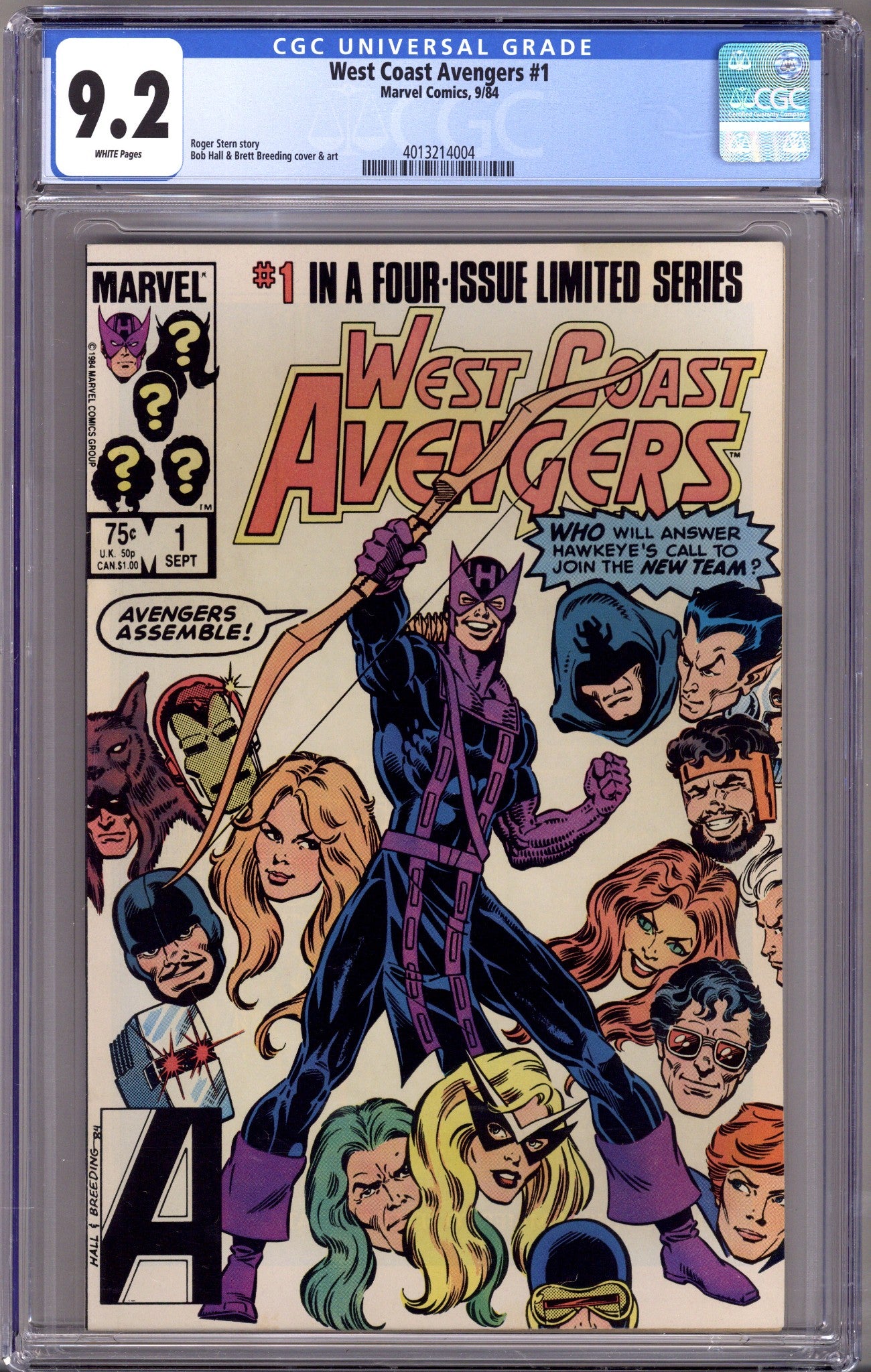 West Coast Avengers Vol 1 1 CGC 9.2 (NM-) (1984) 