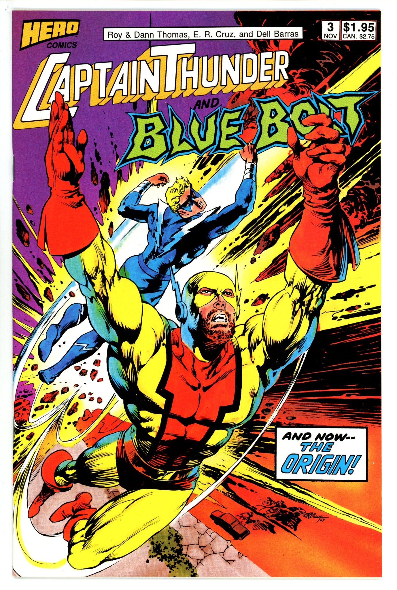 Captain Thunder and Blue Bolt Vol 1 3 (1987)
