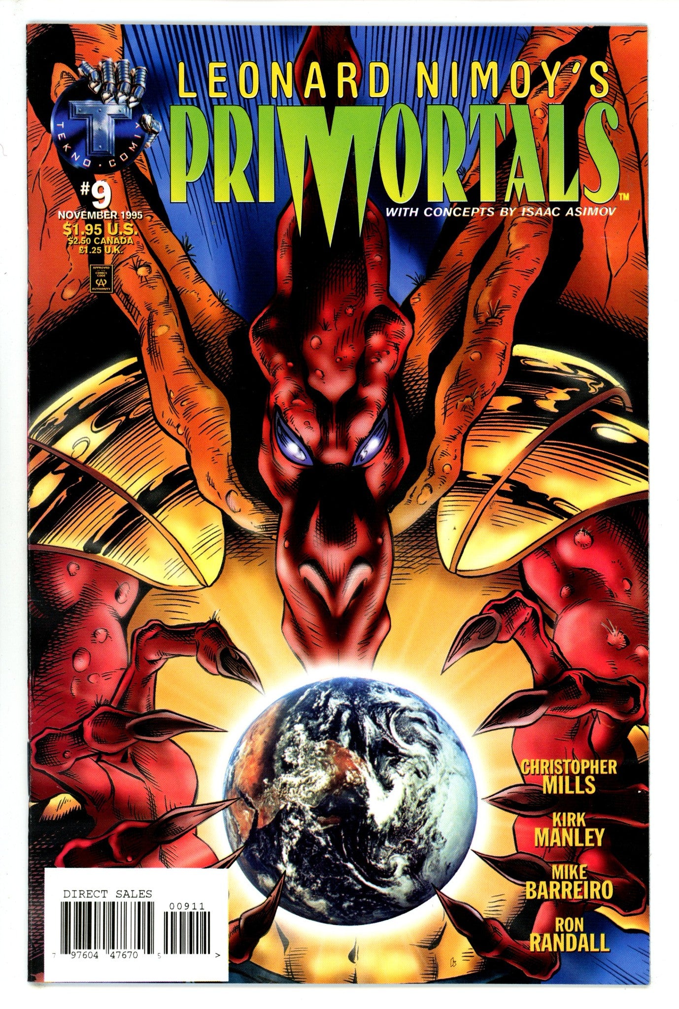 Leonard Nimoy's Primortals Vol 1 9 (1995)