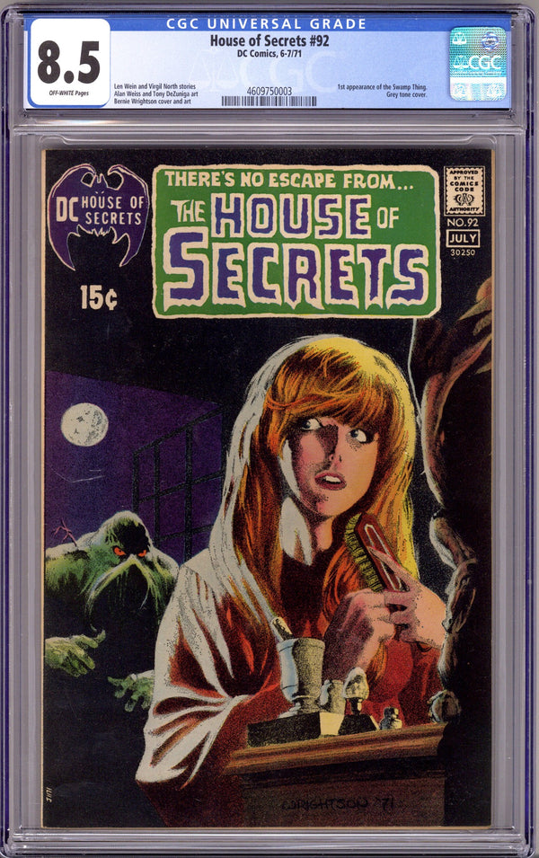 House of Secrets Vol 1 92 CGC 8.5 (VF+) (1971)
