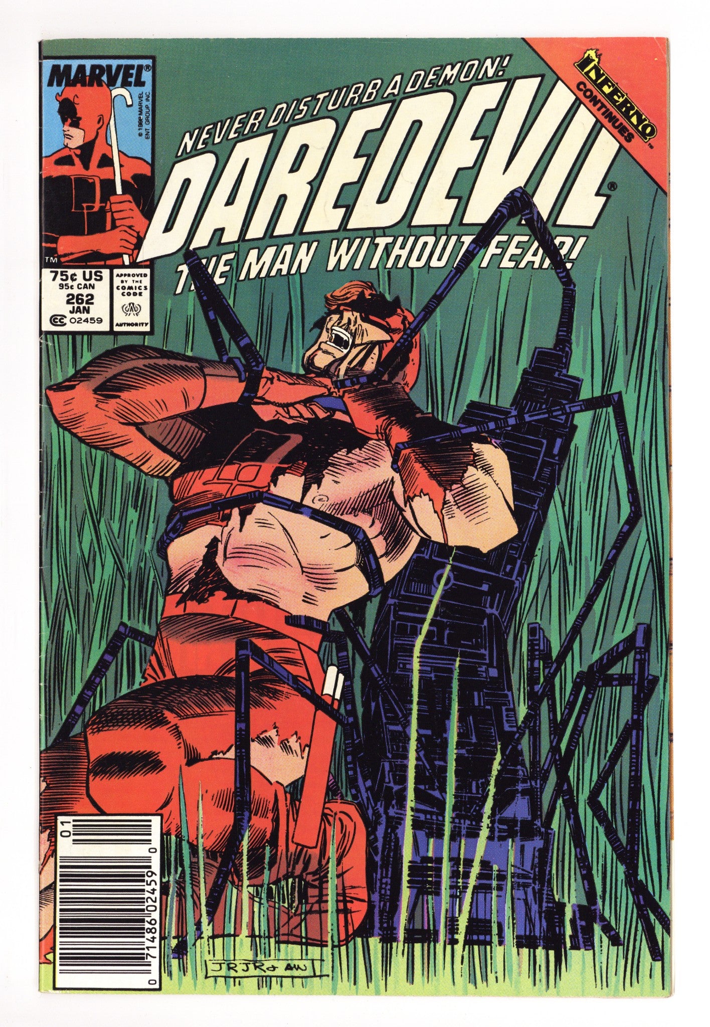 Daredevil Vol 1 262 Mid Grade (1989) Newsstand 