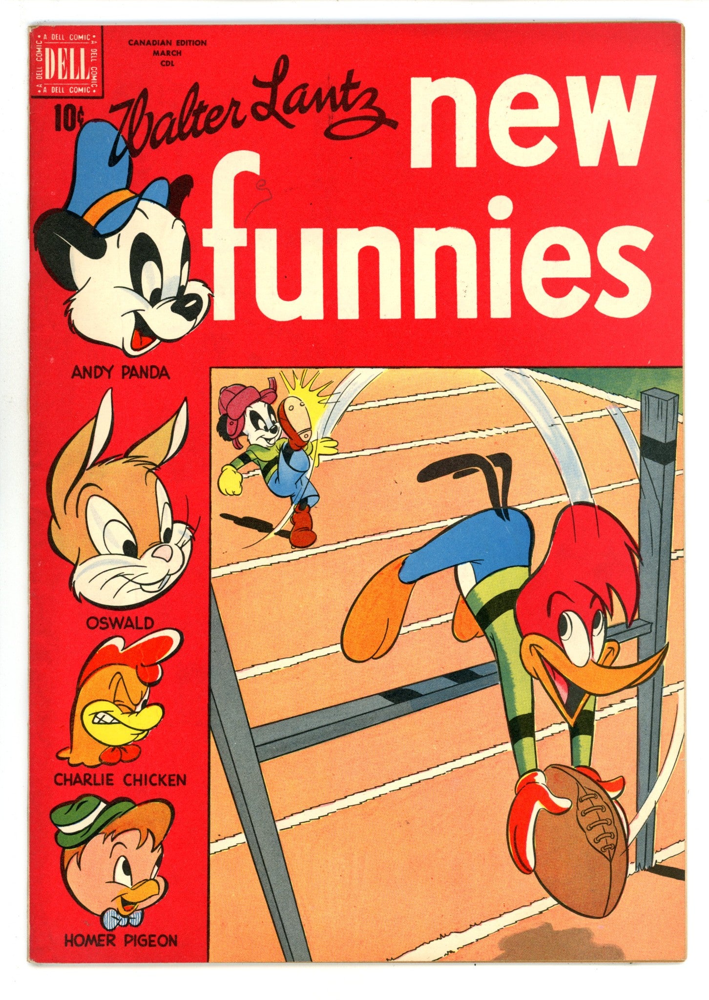 Walter Lantz New Funnies 145 VF- (7.5) (1949) Canadian Edition 
