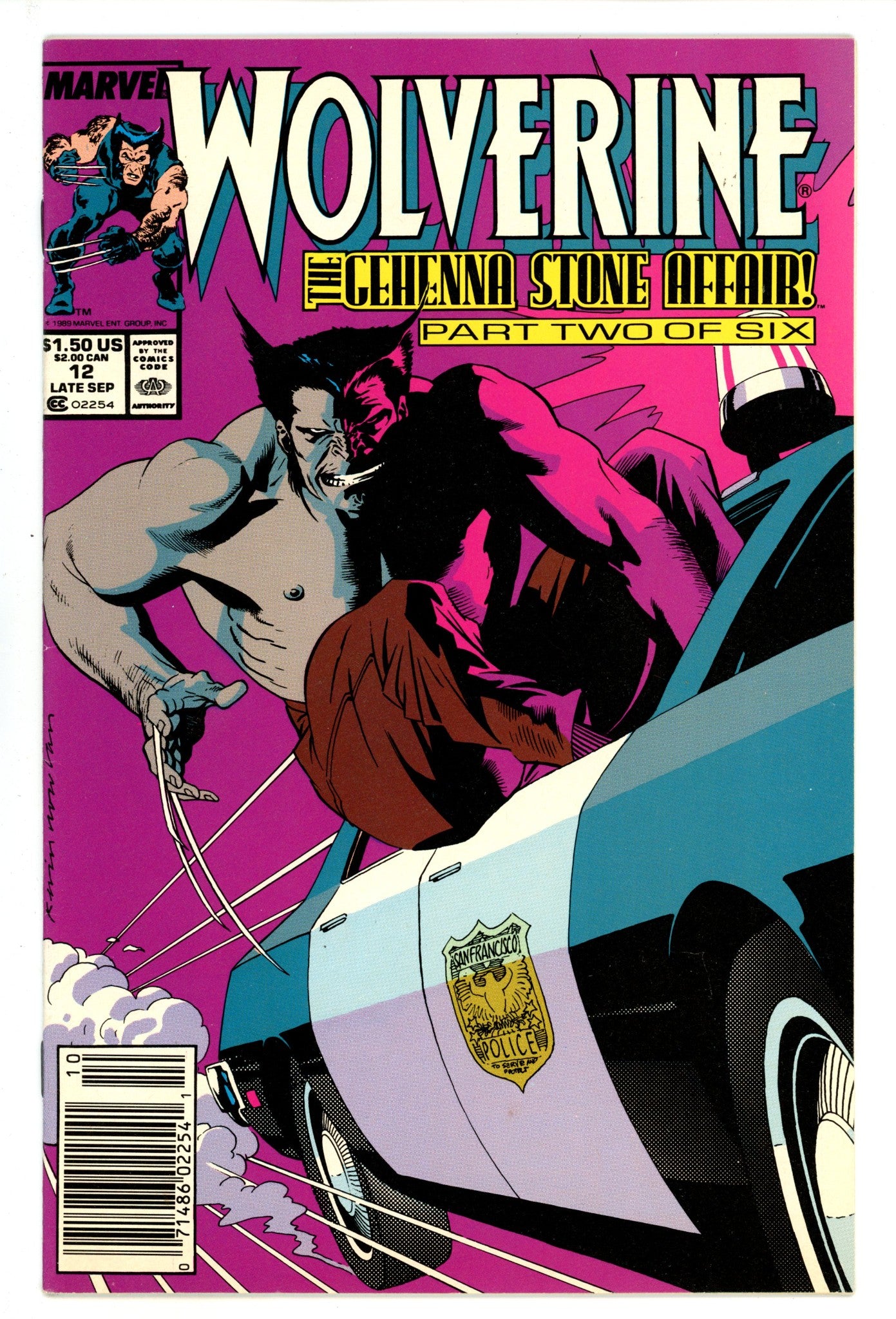Wolverine Vol 2 12 Mid Grade (1989) Newsstand 