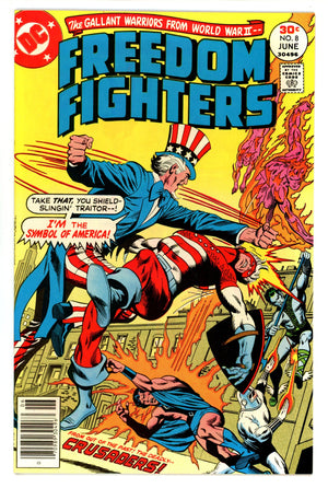 Freedom Fighters Vol 1 8  VF+ (8.5)  (1977)   