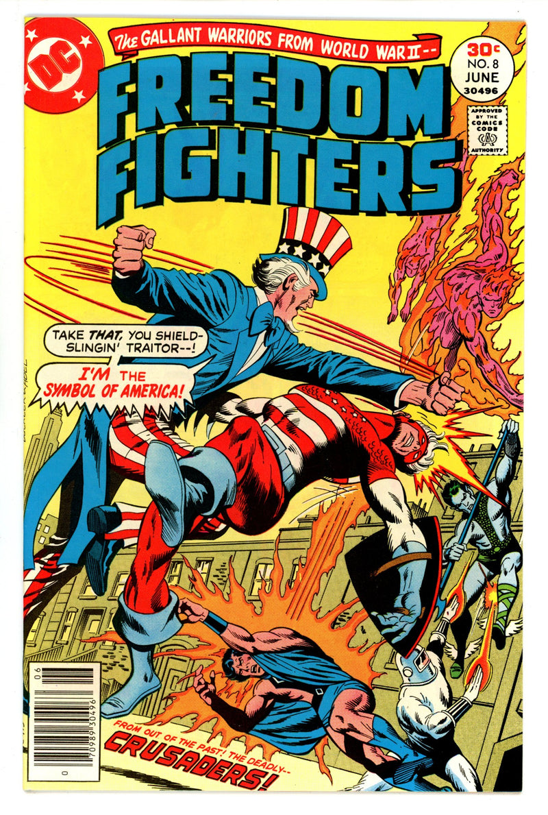 Freedom Fighters Vol 1 8  VF+ (8.5)  (1977)   