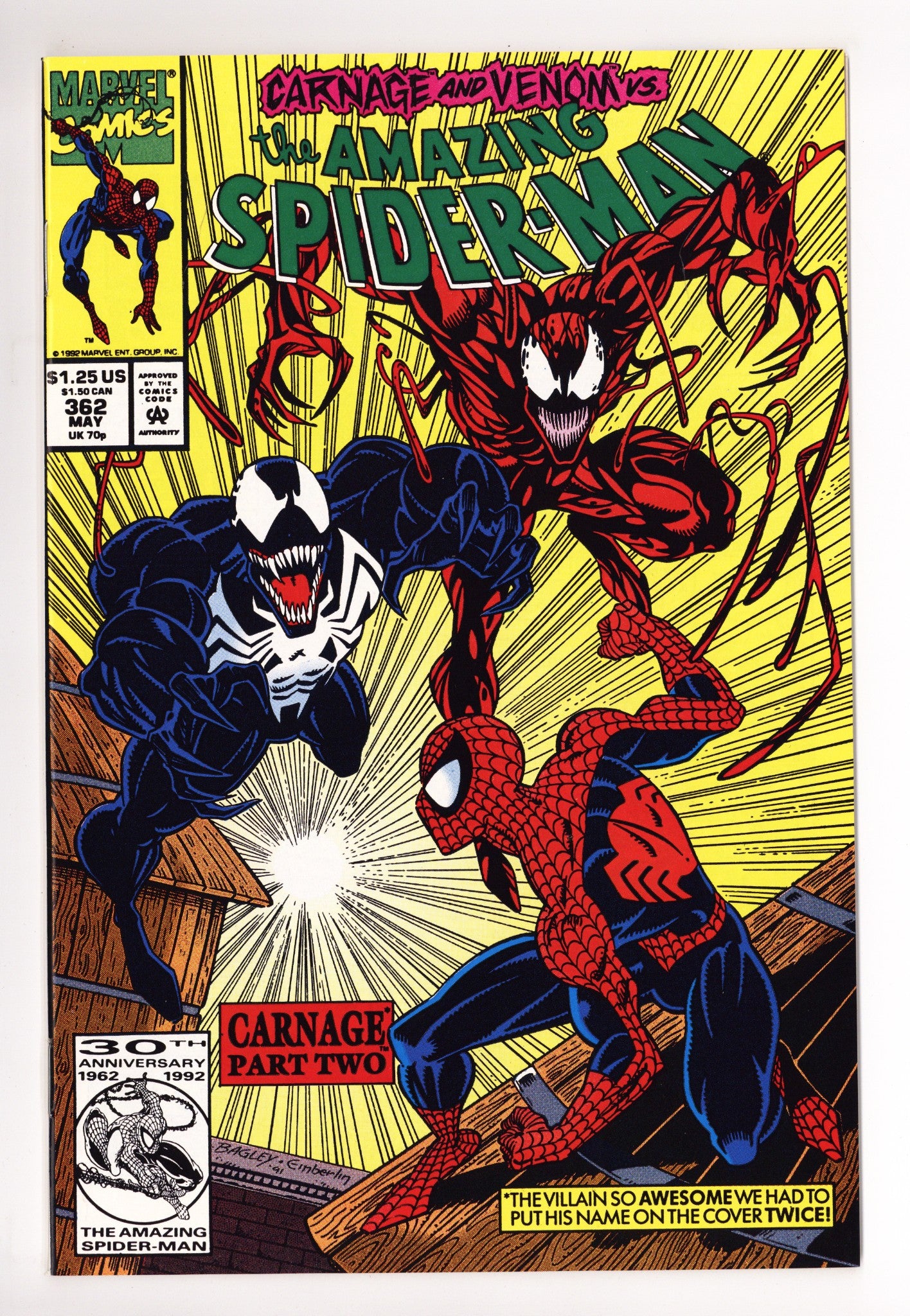 The Amazing Spider-Man Vol 1 362 NM (9.4) (1992) 