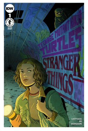 Teenage Mutant Ninja Turtles X Stranger Things 1 High Grade (2023) Woodall Variant