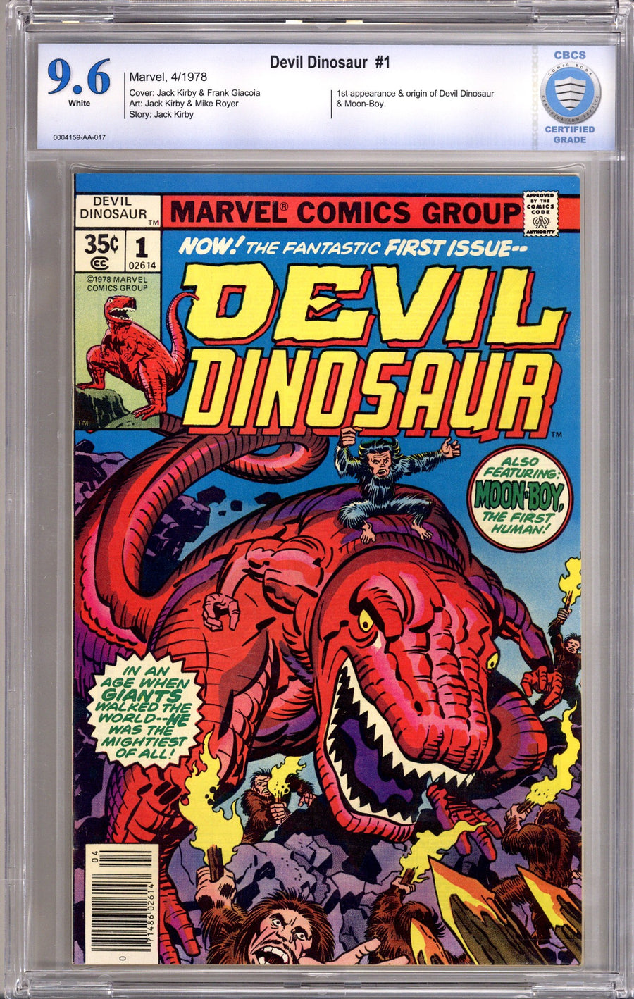 Devil Dinosaur   1 CBCS 9.6 (NM+)   (1978)        