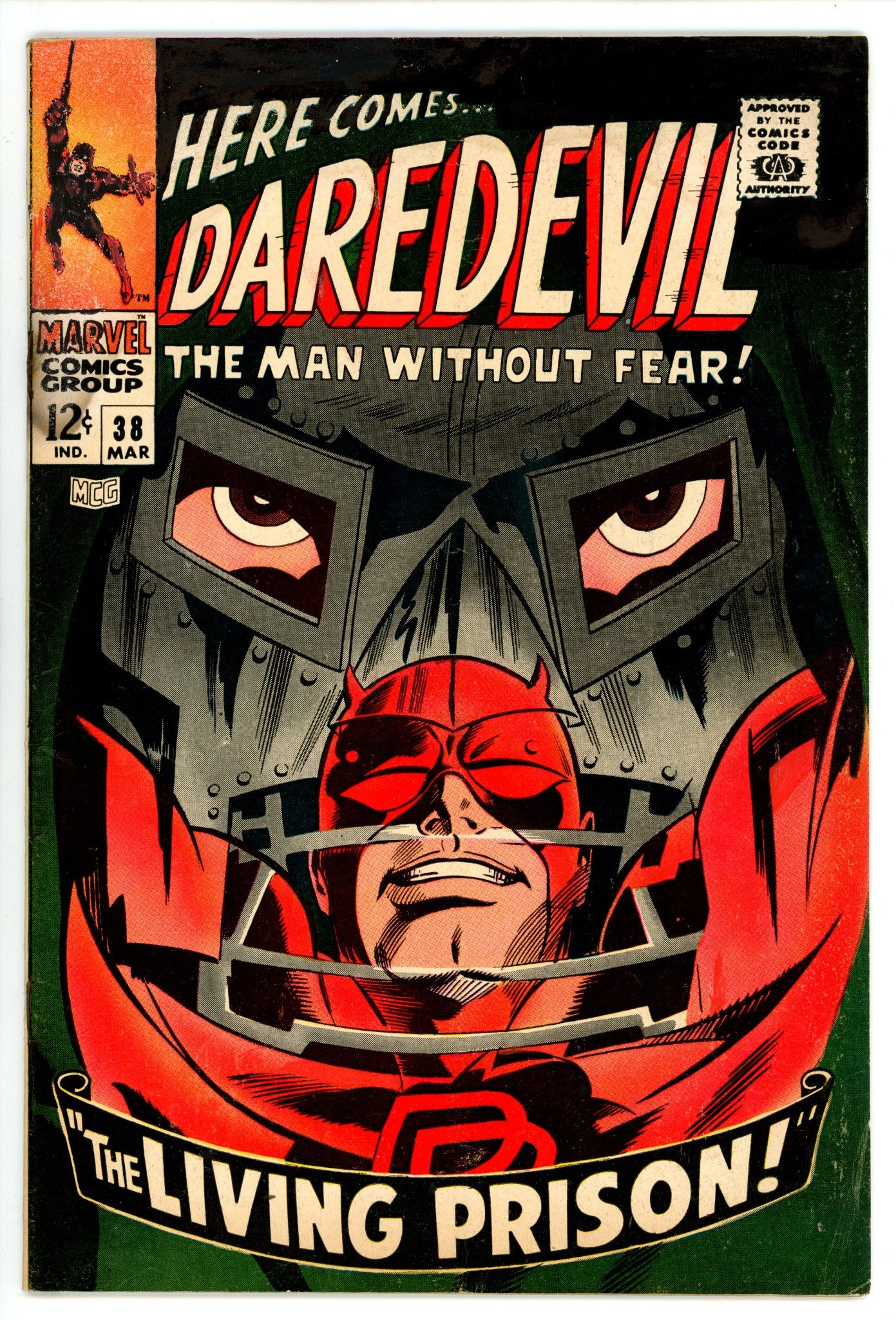 Daredevil Vol 1 38 GD/VG (3.0) Colour Touch (1968) 