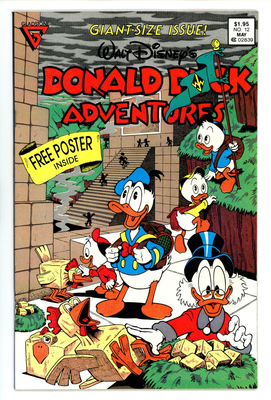 Walt Disney's Donald Duck Adventures 12 VF+ (8.5) (1989) Canadian Price Variant 