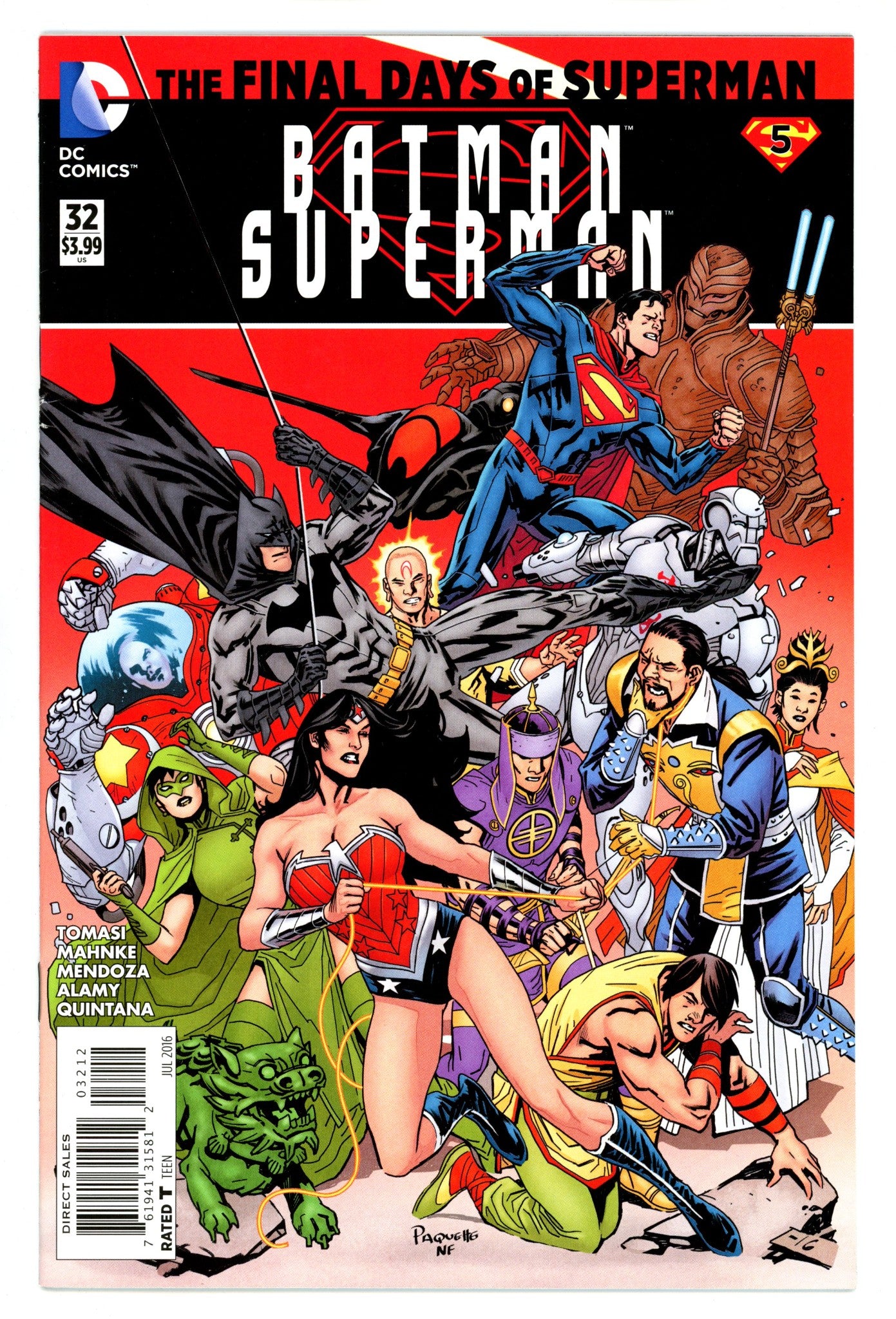 Batman / Superman Vol 1 32 Mid Grade (2016) 2nd Print 