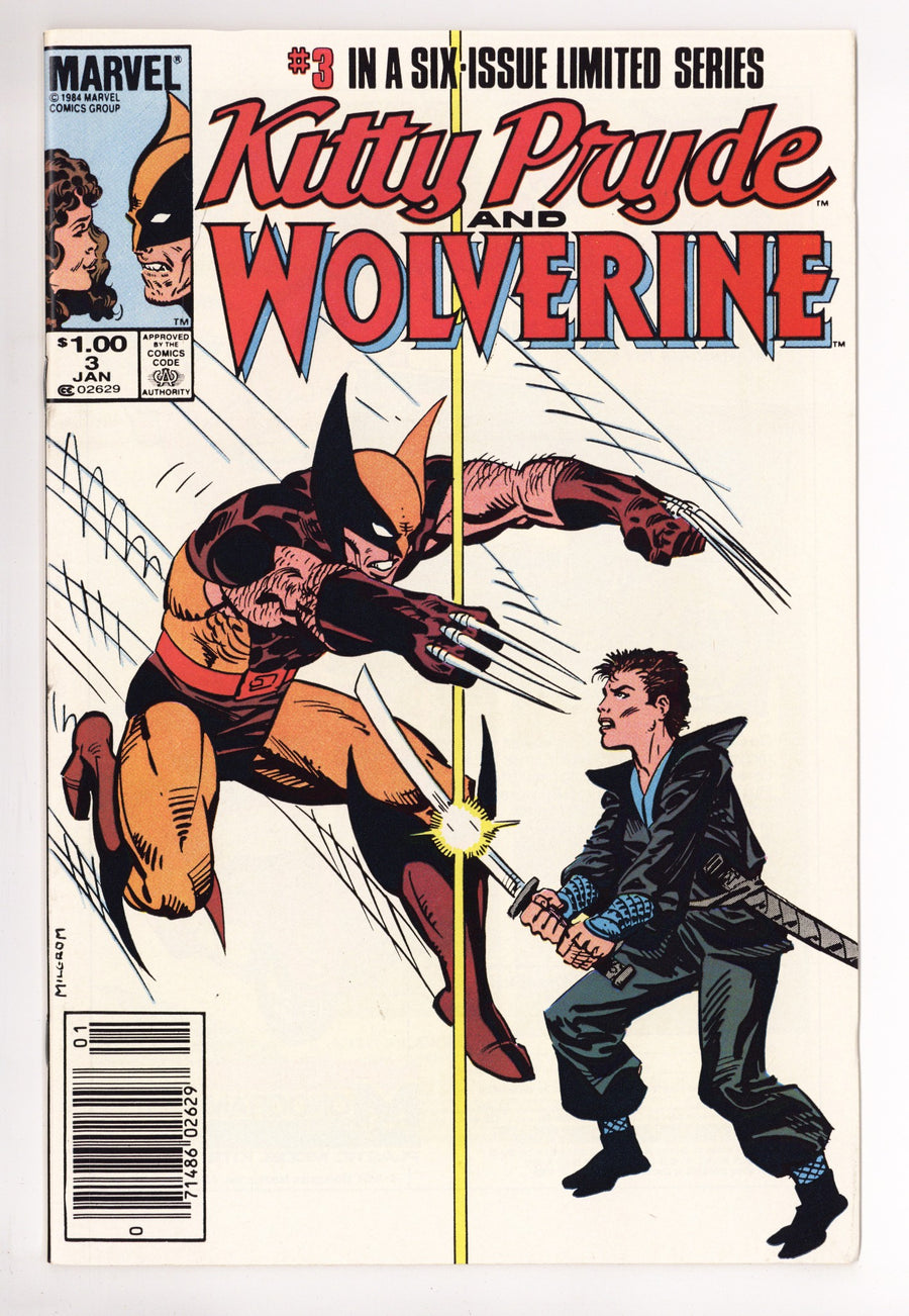 Kitty Pryde and Wolverine 3 NM- (9.2) (1985) Canadian Price Variant 