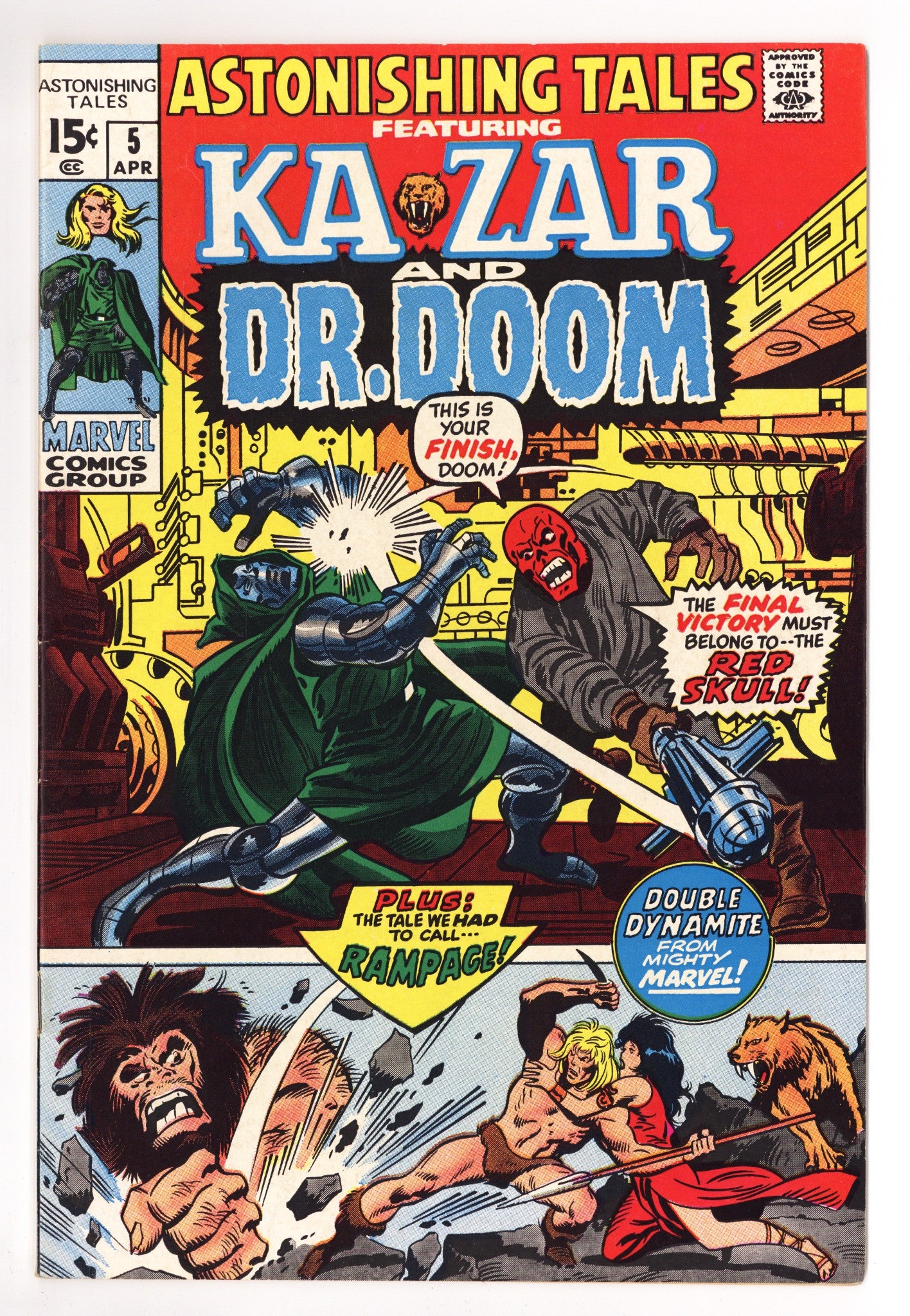 Astonishing Tales Vol 1 5 FN/VF (7.0) (1971) 