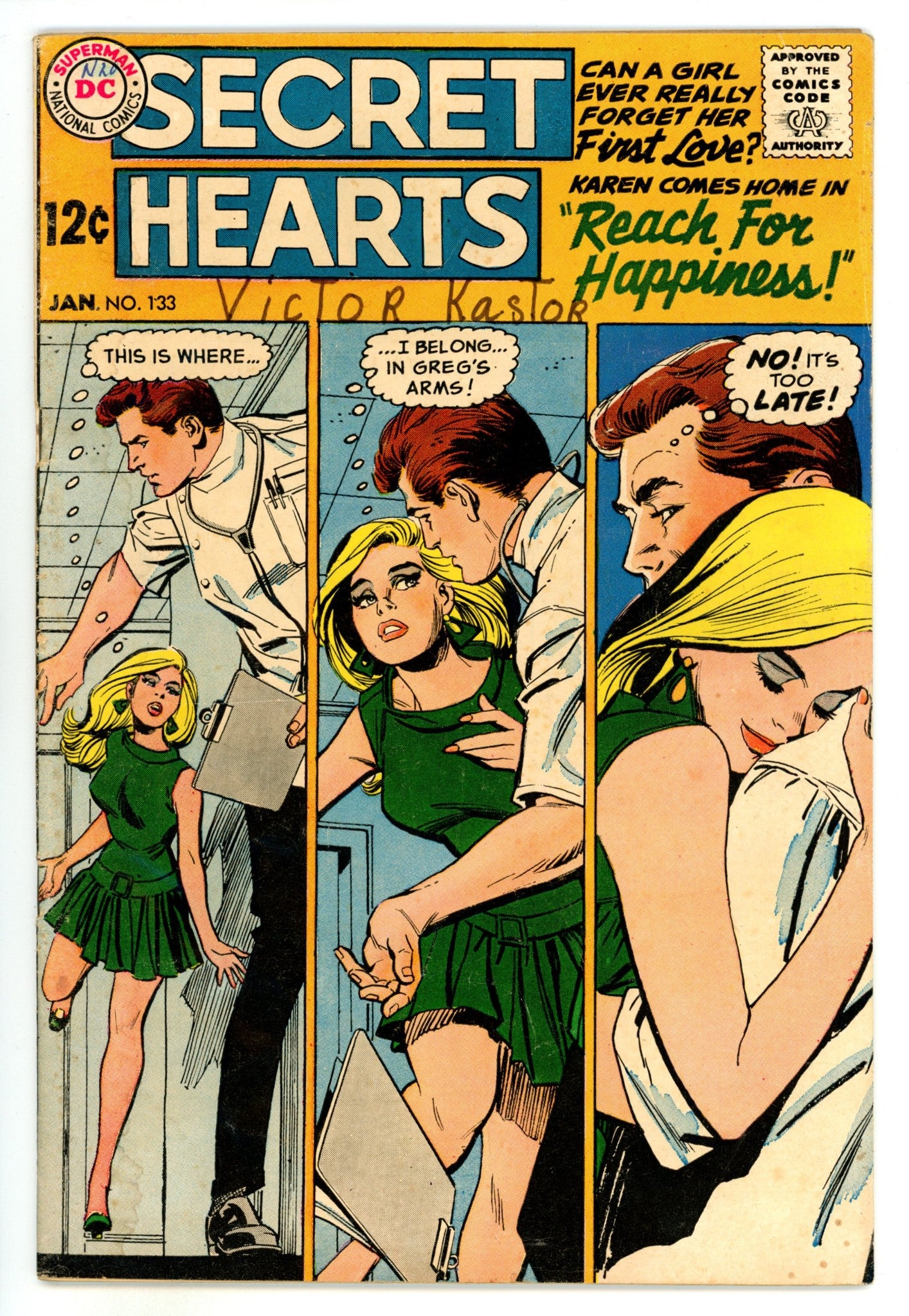 Secret Hearts 133 VG- (3.5) (1969) 