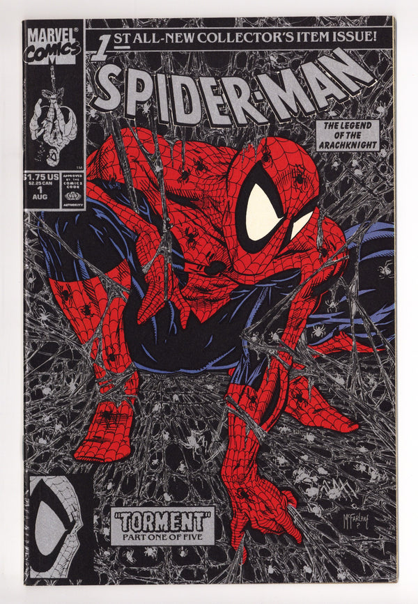 Spider-Man Vol 1 1 Mid Grade (1990) Silver Variant