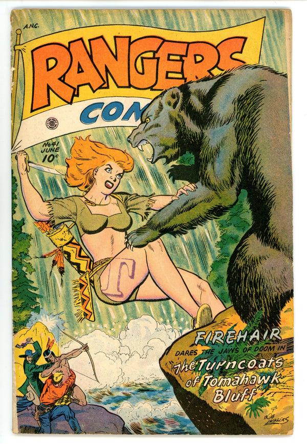 Rangers Comics 41 VG+ (4.5) Apparent. Pieces Cut from 1st Page (1948)