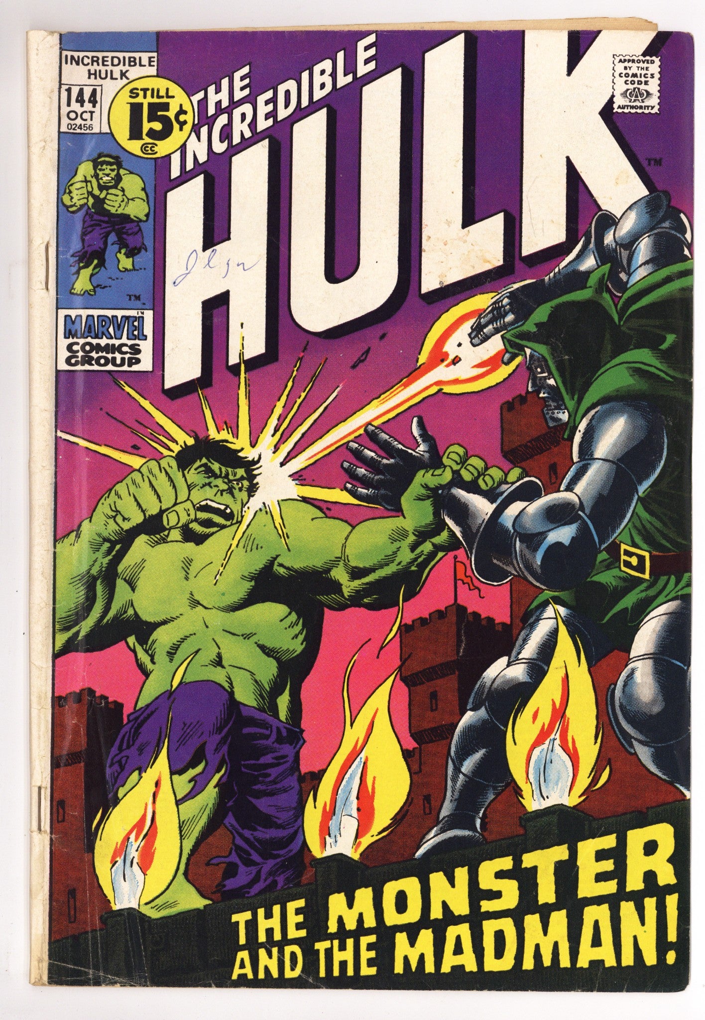 The Incredible Hulk Vol 1 144 GD/VG (3.0) (1971) 