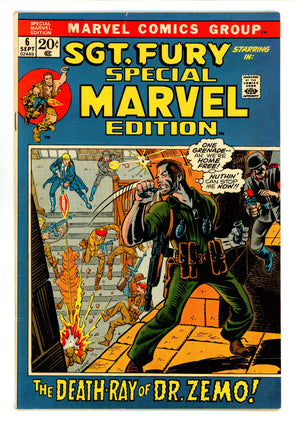 Special Marvel Edition 6 FN/VF (7.0) (1972)