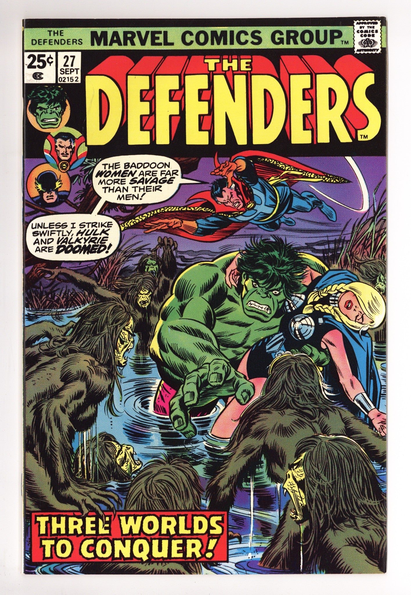 The Defenders Vol 1 27 VF+ (8.5) (1975) 