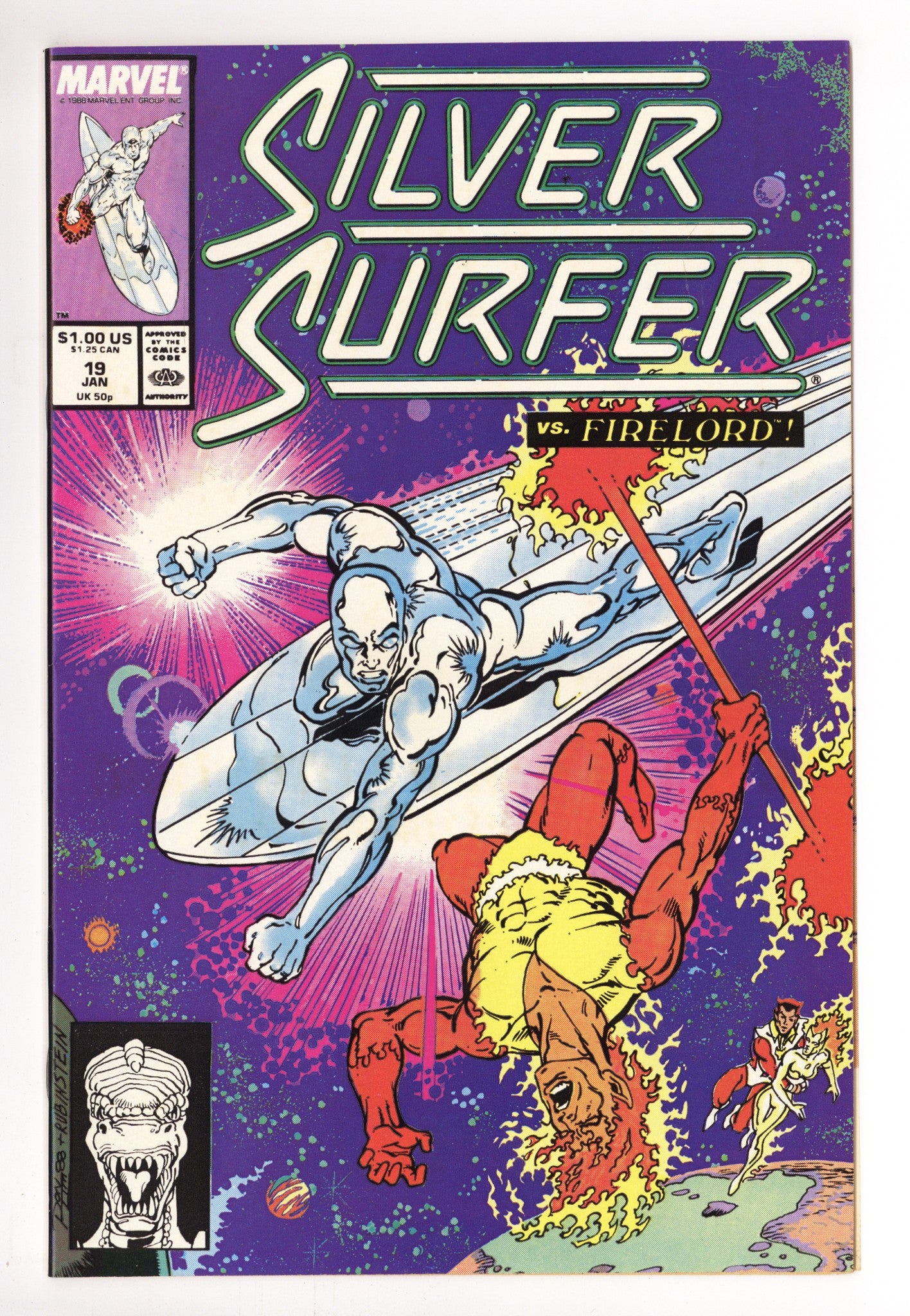 Silver Surfer Vol 3 19 Mid Grade (1989) 