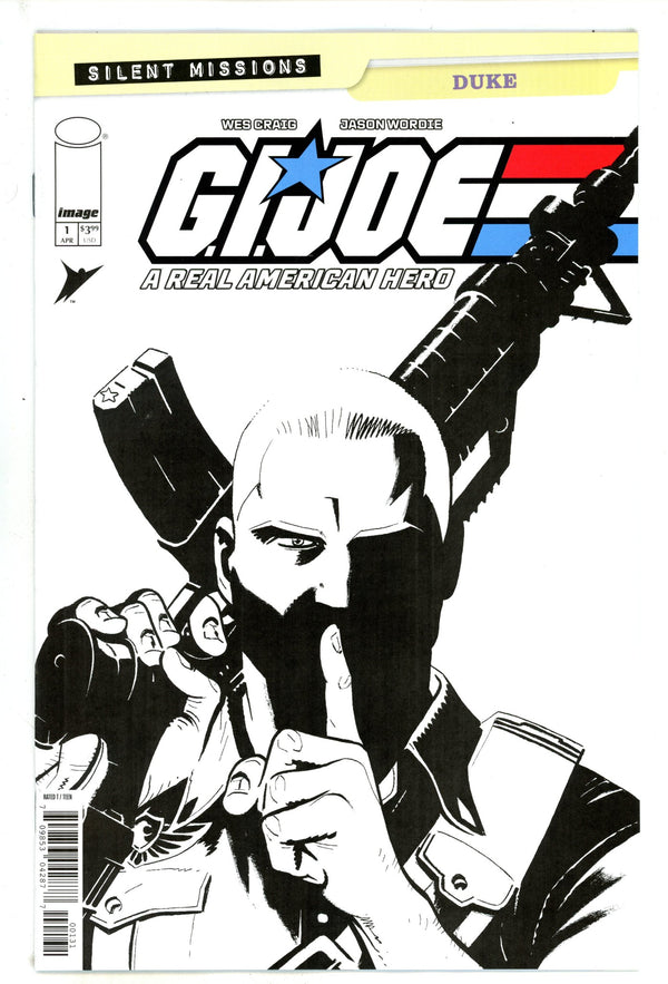 G.I. Joe A Real American Hero Duke 1 Craig B&W Incentive Variant NM- (2025)