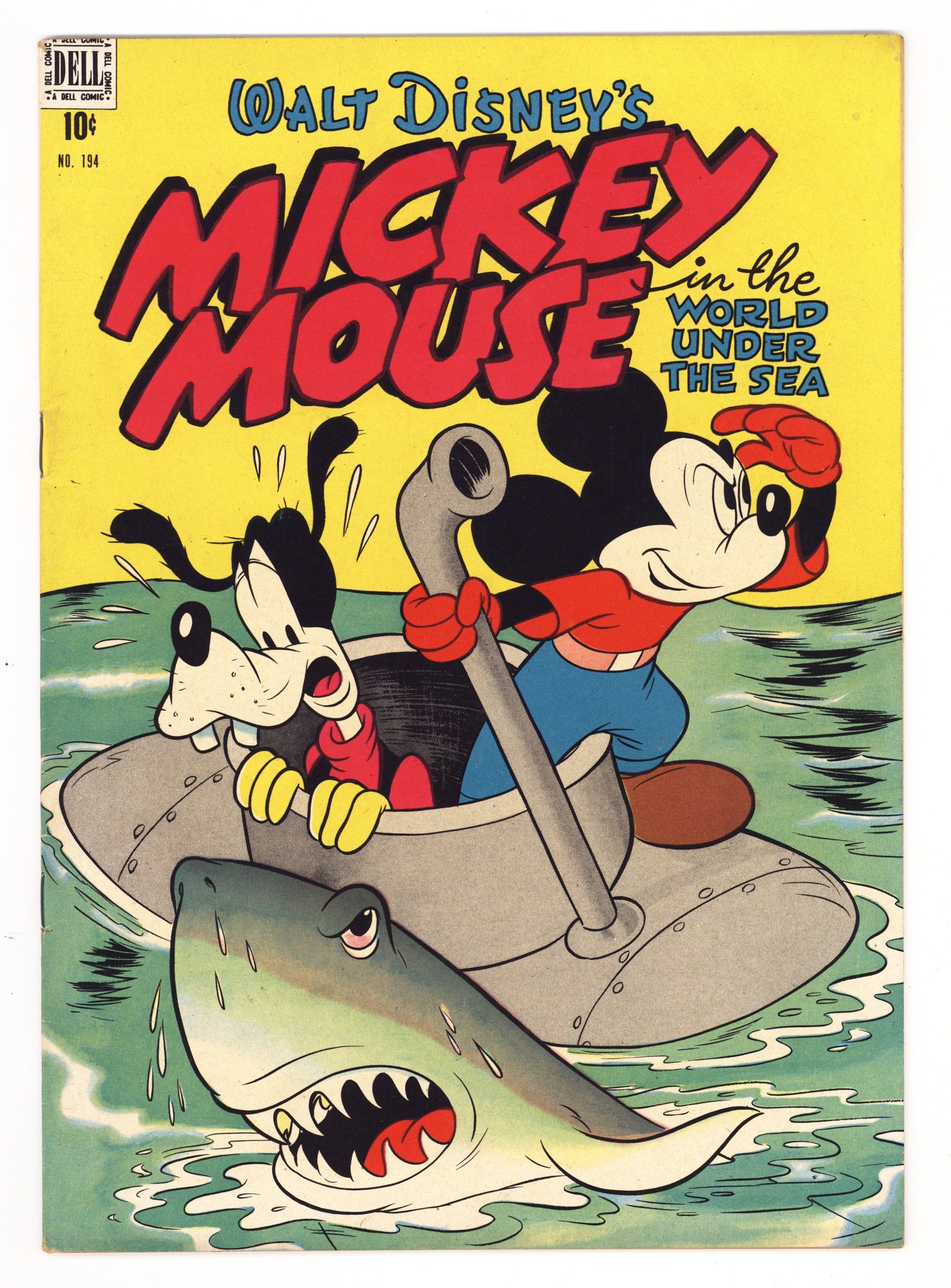 Four Color Vol 2 194  VF- (7.5) Mickey Mouse in The World Under the Sea  (1948)        