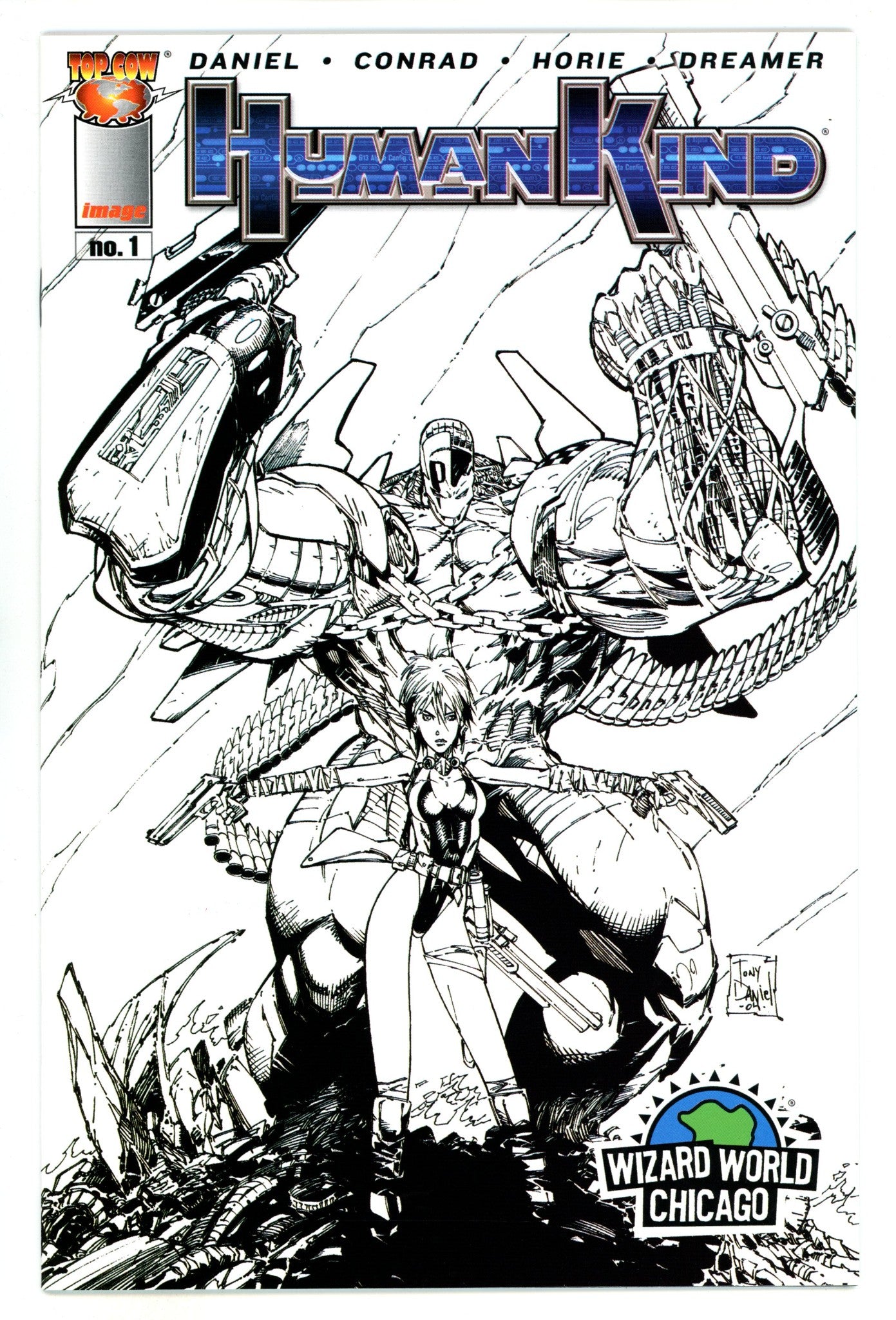 Humankind  1  High Grade  (2004) Daniel B&W  Exclusive Variant  