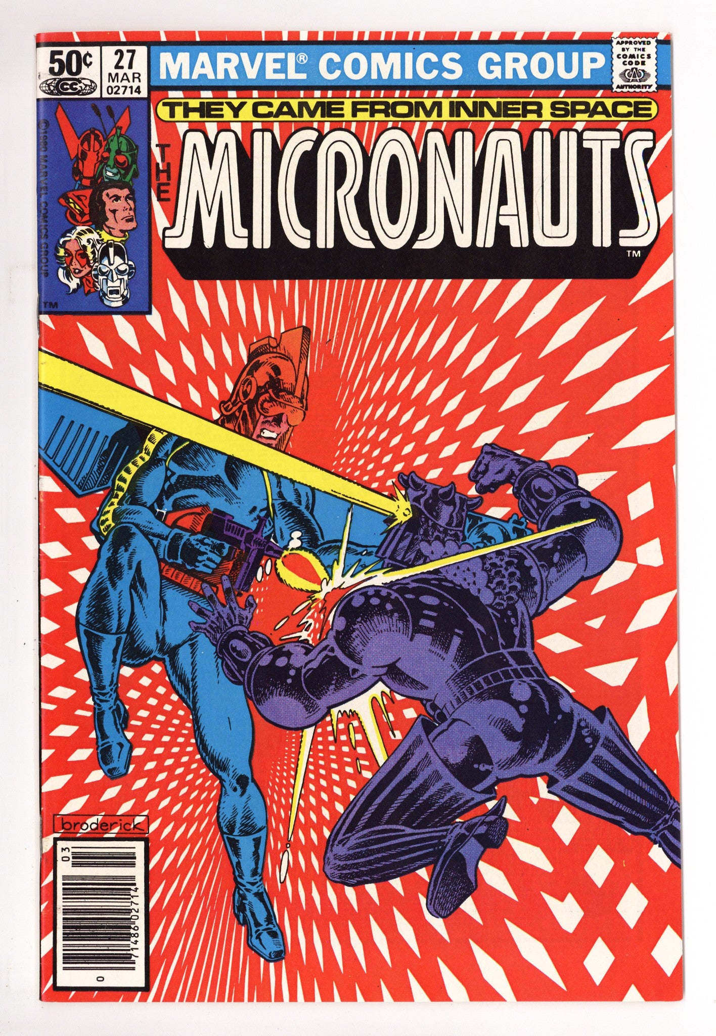 Micronauts Vol 1 27 Mid Grade (1981) Newsstand 