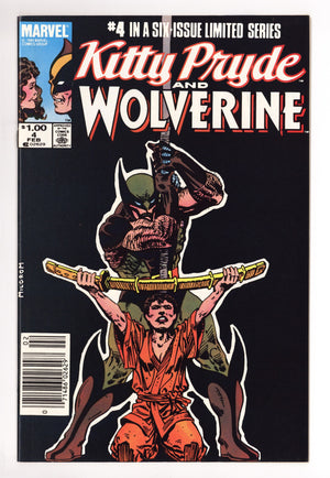 Kitty Pryde and Wolverine 4 NM- (9.2) (1985) Canadian Price Variant
