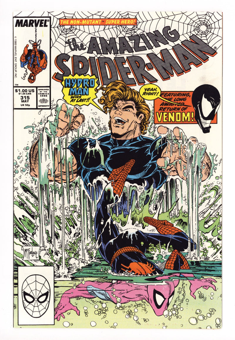 The Amazing Spider-Man Vol 1 315 NM- (9.2) (1989) 