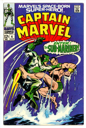 Captain Marvel Vol 1 4 VG+ (4.5) (1968) 