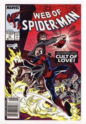 Web of Spider-Man Vol 1 41  Mid Grade   (1988)   Newsstand