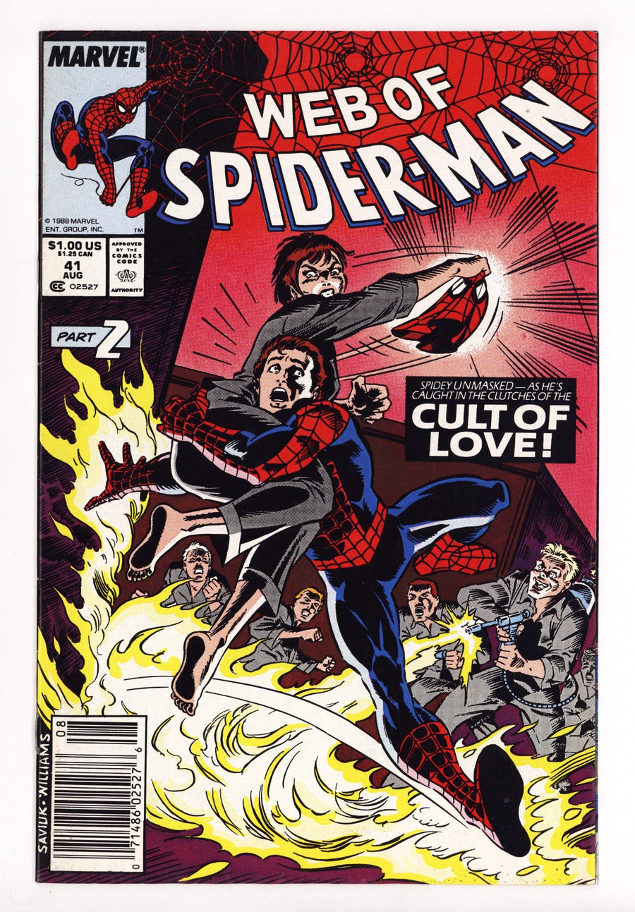 Web of Spider-Man Vol 1 41  Mid Grade   (1988)   Newsstand