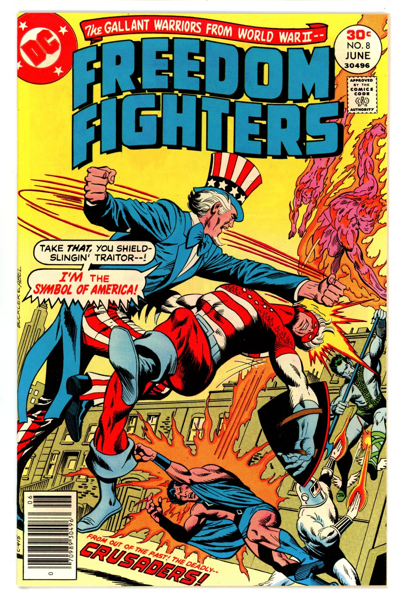 Freedom Fighters Vol 1 8  VF/NM (9.0)  (1977)   